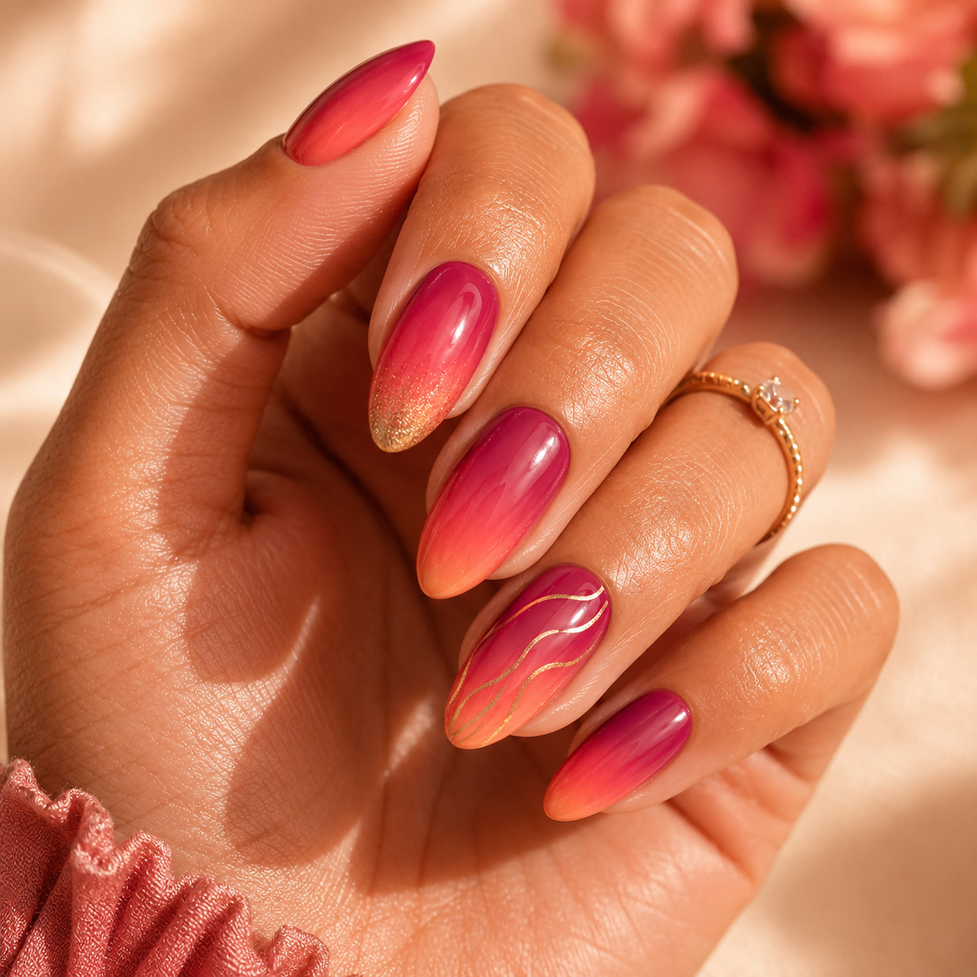A saturated ombre design